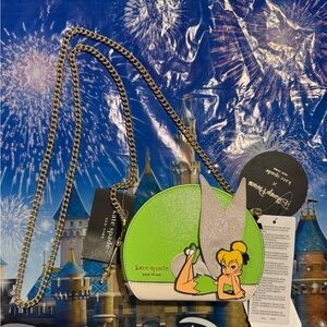Disney Parks Kate Spade Tinkerbell Green Crossbody Purse
